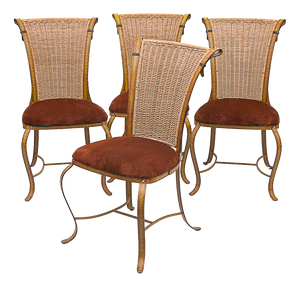Chairs by Jacques Adnet, 1960s, Set of 4