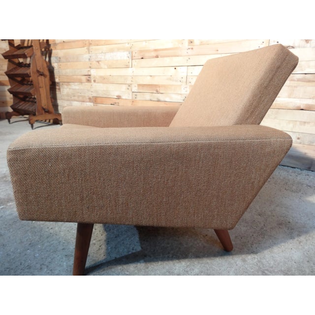 Mid-Century Modern Mid-Century Danish Fabric and Teak Armchair, 1950s For Sale - Image 3 of 7