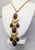Vintage Signed Les Bernard Cabochon Faux-Brown Agates Pendant Necklace For Sale In Philadelphia - Image 6 of 11
