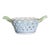 Vintage Herend Hungary Chinese Flower Openwork Porcelain Basket With Handles For Sale