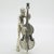 1970s Vintage Italian Genuine Silver Cellist Large Figurine from Arezzo Toscane, 1970s For Sale - Image 5 of 18