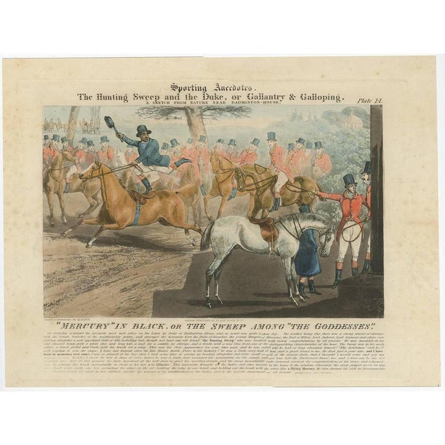 Henry Alken, Mercury in Black or the Sweep Among the Goddesses, 1836, Print For Sale - Image 6 of 6