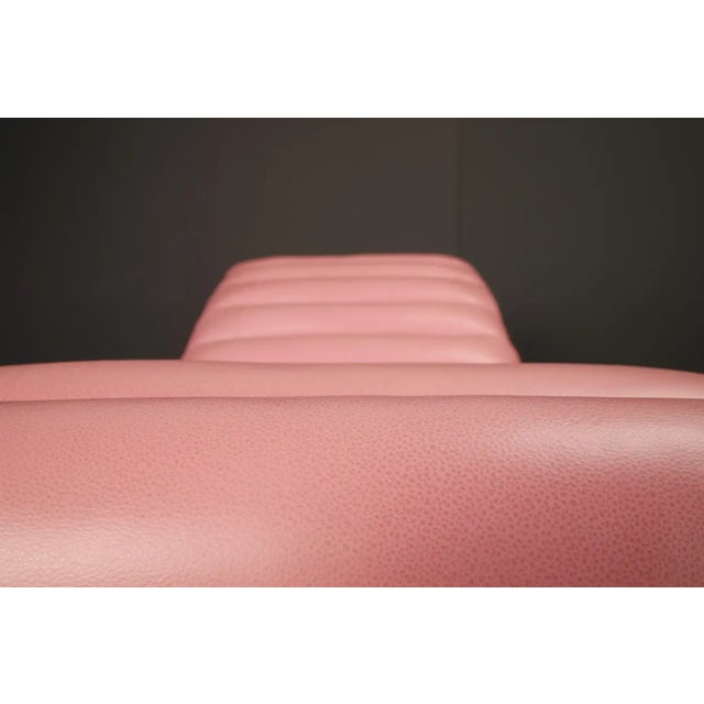 Pink Richard Meier for Knoll International Architectural Rocking Chaise, 1982, Signed For Sale - Image 8 of 18