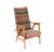 Mid-Century Modern Teak Lounge Chair With Kilim Upholstery, 1960s For Sale - Image 4 of 8