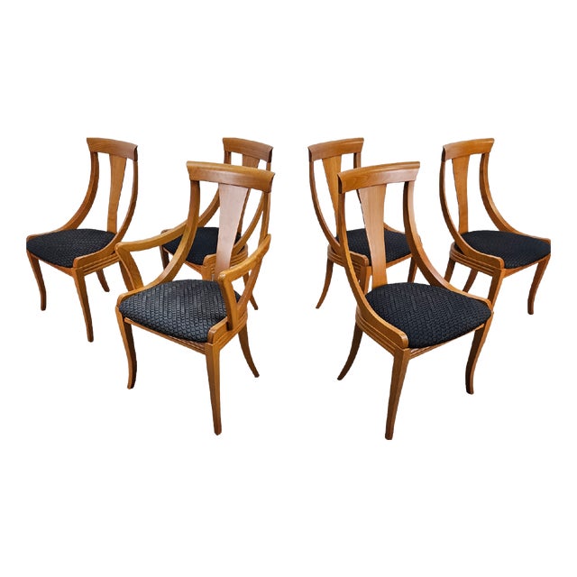 Vintage Gondola Chairs by Pietro Costantini, 1980s, Set of 6 For Sale