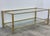 Mid 20th Century Mid-Century Modern Set of Brass Side Table and End Console Table with Glass For Sale - Image 5 of 18