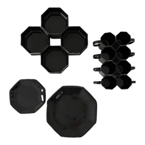 Vintage 1980s Arcoroc Octime Dinnerware Set- 32 Pieces