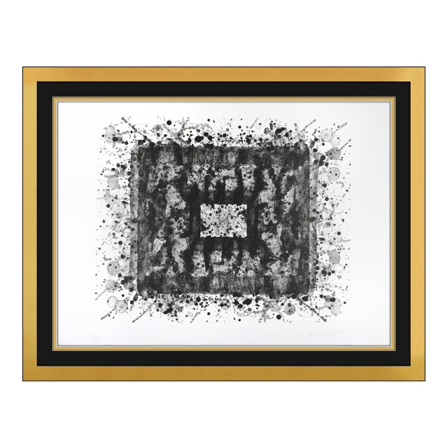 Lare 20th Century Untitled (l.202; sf.210) Abstract Black Lithograph Sam Francis For Sale