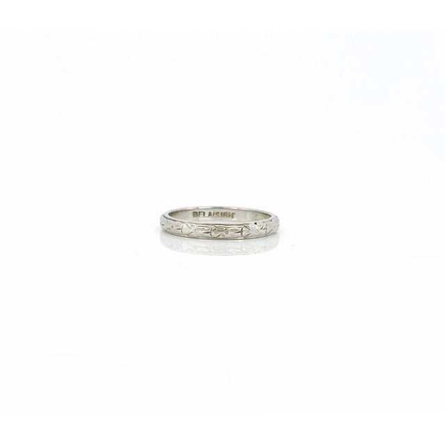 Vintage Belais Wedding Band, Berta, Size 6 For Sale - Image 4 of 8