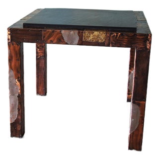 1960s Paul Evans for Directional Slate and Patchwork Game Center or Dining Table For Sale