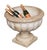 A fine Neoclassical Medici-style marble urn from Italy, circa 1880 - for use as a wine and champagne cooler or centerpiece...