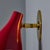 1950s Gino Sarfatti Model #10 sconce for Arteluce in Red Executed in painted aluminum and custom fabricated period-styled...