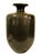 Vintage Large Mottled Moss & Chestnut Speckled Glazed Bottle Vase (14") For Sale - Image 9 of 18