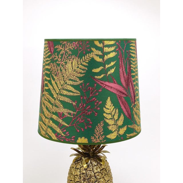 Hollywood Regency Pineapple Brass Table Lamp by Mauro Manetti, Italy, 1970s For Sale - Image 13 of 18