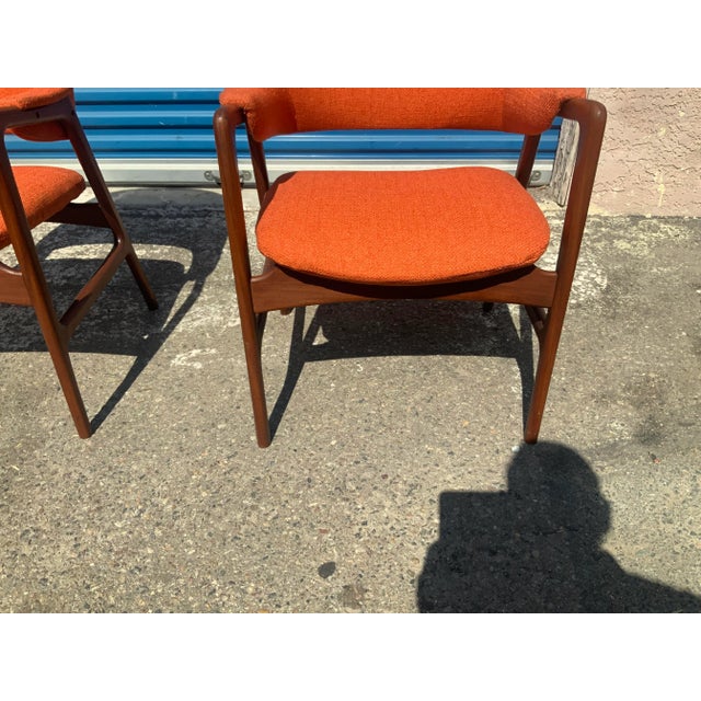 Mid-Century Modern Danish Modern Ingmar Style Lounge ChairS - Pair For Sale - Image 3 of 8