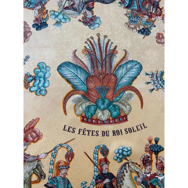 Hermès Silk Scarf « Les Fêtes Du Roi Soleil » 1994 | Chairish