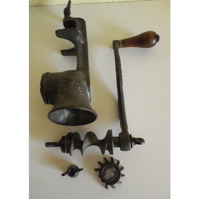 Antique Cast Iron Meat Grinders from Landers, Frary & Clark and Perfection, Set of 2 For Sale - Image 11 of 18