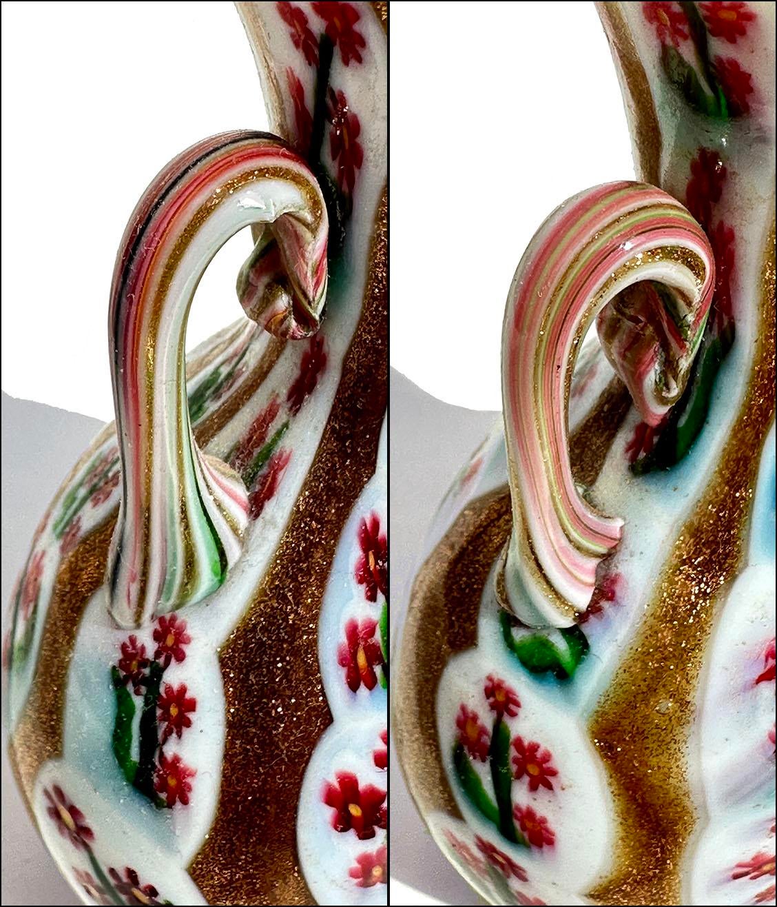 Vittorio Zuffi for Fratelli Toso Murano Flower Cane Murrine