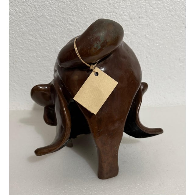 Colin Webster Watson, New Zealand Modernist Abstract Bronze Maori Head Sculpture Colin Webster Watson, 1967 For Sale In Miami - Image 6 of 16