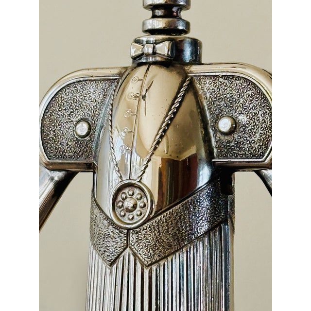 Metal 80’s Aldo Columbo Silver Plated Sommelier Corkscrew For Sale - Image 7 of 11