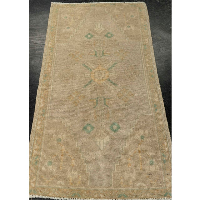 Turkish Mini Rug Oriental Hand Knotted Vintage Rug 1'8" x 3'3" #21071 Explore a curated collection of hallway runners,...