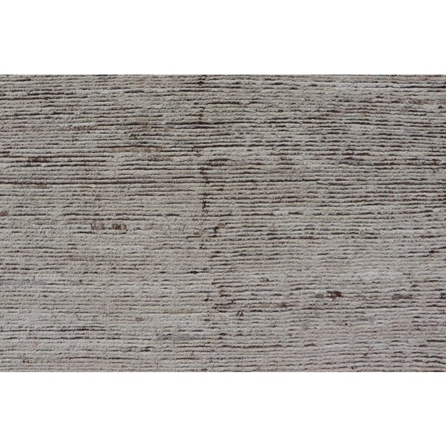 Minimalist Modern Rug by Keivan Woven Arts in Off White 9'1 X 12' For Sale - Image 9 of 12