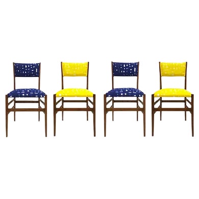 Mid-Century Leggera Italian Ash Wood Chairs by Gio Ponti for Cassina, 1951, Set of 4 For Sale