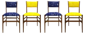 Mid-Century Leggera Italian Ash Wood Chairs by Gio Ponti for Cassina, 1951, Set of 4