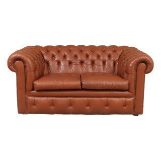 Chesterfield Sofa in Leather, 1970s For Sale