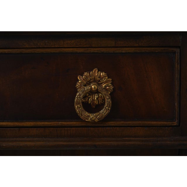 Maitland Smith Mahogany Drop Side Empire Sewing Table For Sale - Image 11 of 18