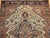 19th Century Persian Farahan Sarouk Area Rug, Hand-Knotted Wool, Floral Medallion Pattern, Ivory & Blue, 4x7 For Sale - Image 9 of 14