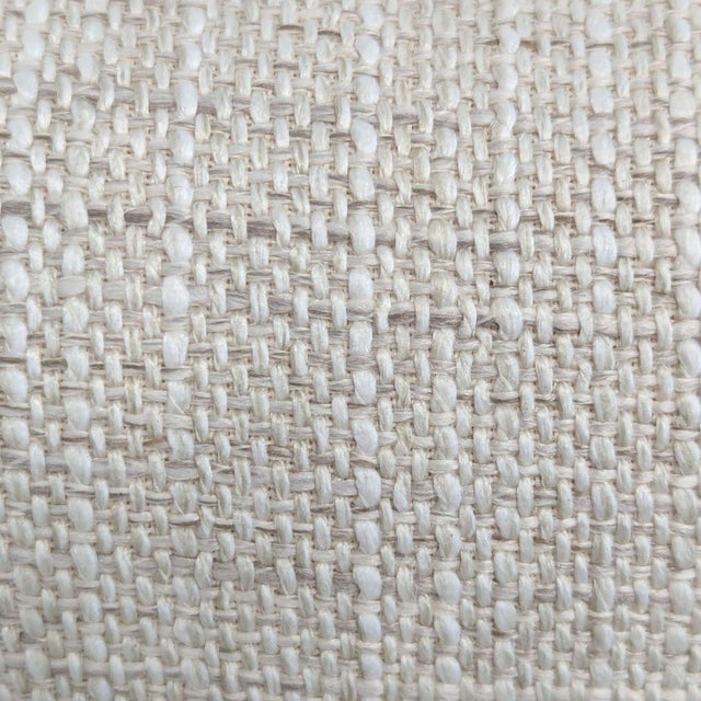 Crate and Barrel Modern Upholstered Office Chair With Metal Base For Sale - Image 9 of 10