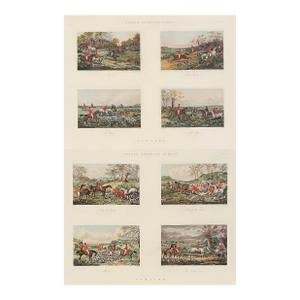 Pair of Fox Hunt Prints From Fore's Sporting Scraps
