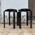 Ikea Glossy Black Painted Birch Plywood 4-Legged Frosta Stools from Ikea, 2015, Set of 2 For Sale - Image 4 of 11