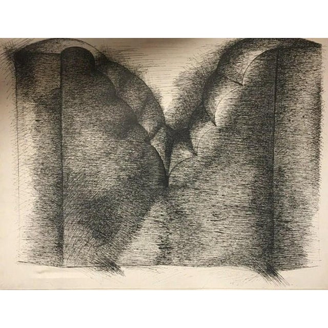 Peter O. Knapp, Sculpture, 1978, Ink on Paper, in Very Good conditions. Designed 1970 to 1979 This piece is designed in...
