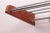 Wood Danish Teak Wall Coat Rack with Chrome Hooks, 1960s For Sale - Image 7 of 11