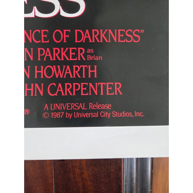 Vintage Horror John Carpenter's Prince of Darkness Original One Sheet Movie Poster For Sale - Image 11 of 11