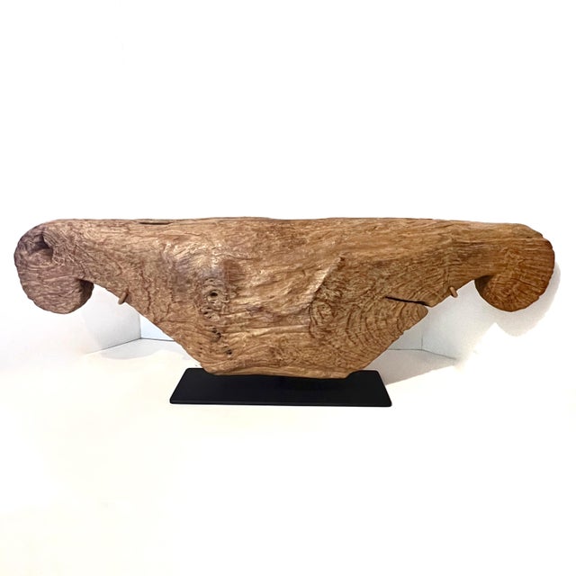 Tribal Wood Tribal Slit Drum Sculptural Accent Piece For Sale - Image 3 of 18