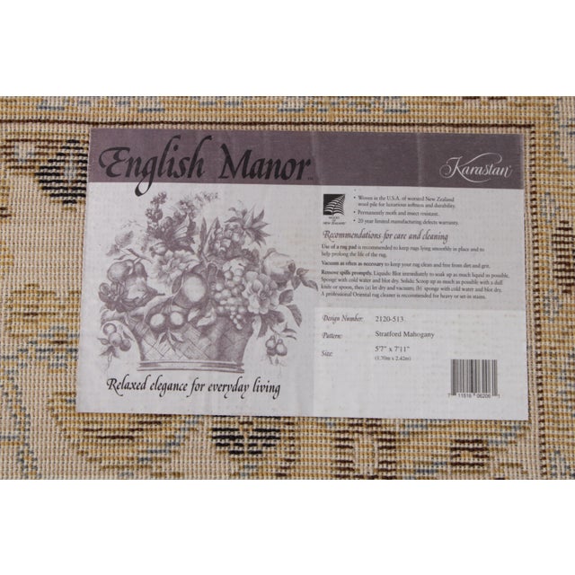 Karastan English Manor Wool Rug Approx. 6x8 For Sale - Image 14 of 14