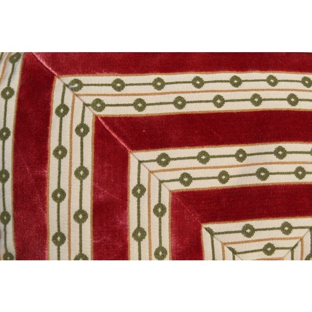 Mid-Century Modern Mid C. Down Filled Possibly Silk Velvet Pillow For Sale - Image 3 of 10