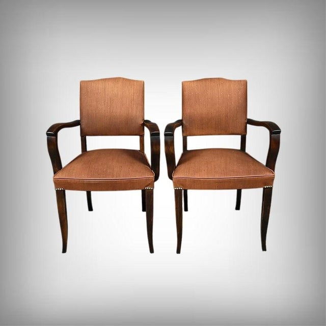 Bridge Chairs in Beechwood, 1940s, Set of 2 For Sale - Image 16 of 16