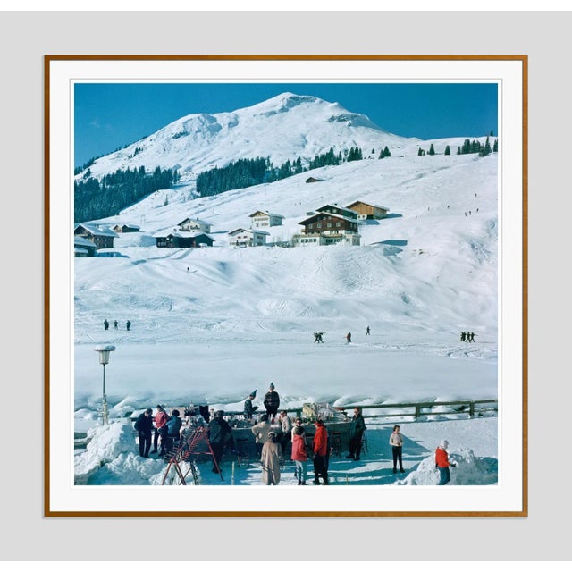Modern Ice Bar in Lech 1979 by Slim Aarons Framed C-Print For Sale - Image 3 of 3