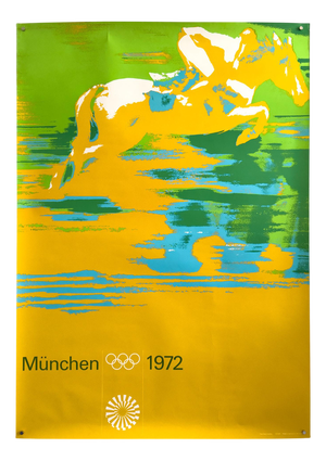 Original Olympic Poster by Otl Aicher, 1972