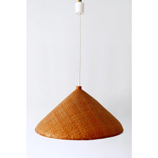 Mid-Century Modern Large Mid-Century Wicker Pendant Lamp, Germany, 1960s For Sale - Image 3 of 17