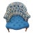 Newly Reupholstered, Vintage Hand, Tied Springs Club Chair in Blue For Sale