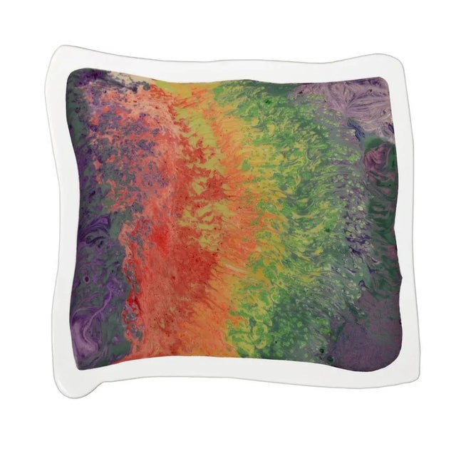 Sculptured Modern side table , crafted by skilled italian craftmans using 17th-century scagliola technique, this unique...