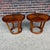 Lane Furniture Pair of Lane Rhythm Round Walnut Side Tables Mid-Century Modern For Sale - Image 4 of 12