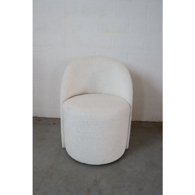 White Bloomingdales Bernhardt Solaria Armchair For Sale - Image 8 of 9