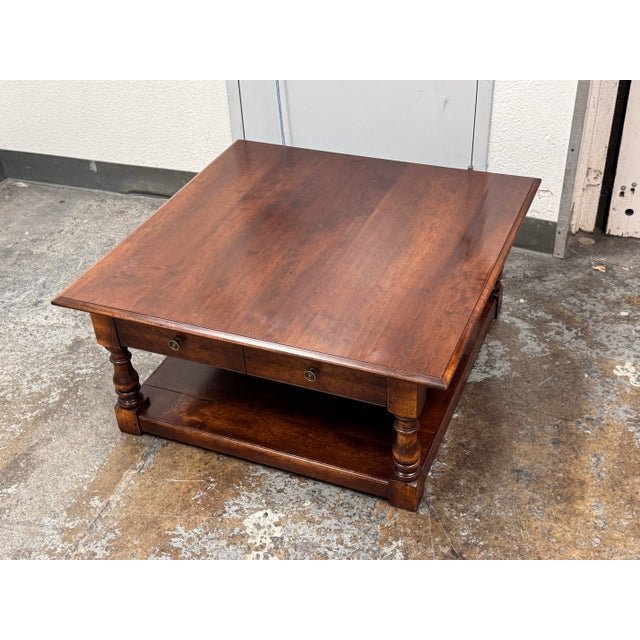 2000 - 2009 Southworth Interiors English Refectory Coffee Table For Sale - Image 5 of 12