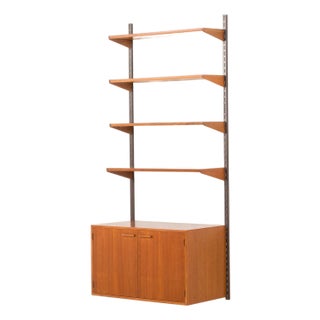Teak Wall Unit by Kai Kristiansen for FM Møbler, 1960s For Sale